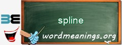 WordMeaning blackboard for spline